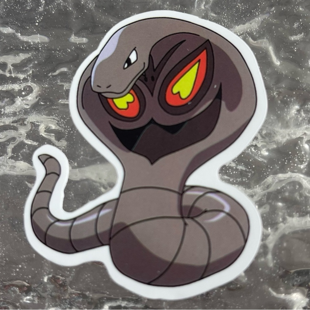 5/$10 Waterproof New Vinyl Sticker Decal Arbok Pokémon